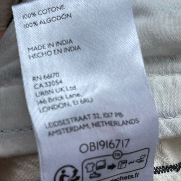 BDG Relaxed Fit Canvas Stripe Trucker Jacket L - Picture 4 of 5